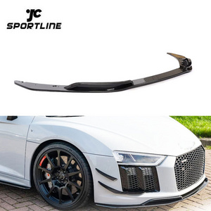 3PCS/SET Style Carbon Fiber R8 Front Spoilers Splitter for Audi R8 Gen 2 V10 Coupe 2016-2018