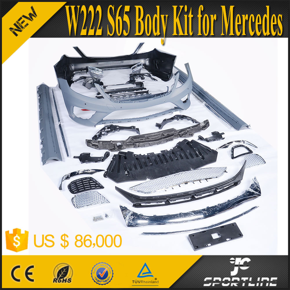 14-16 S-Class W222 S65 Body Kit for Mercedes S500 S400 S320 S63 AMG Sedan 4-Door