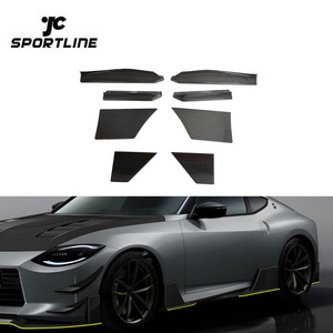 Prepreg Dry Carbon Fiber Custom Design 400Z Side Skirt Splitters for Nissan Z 400Z RZ34 2023