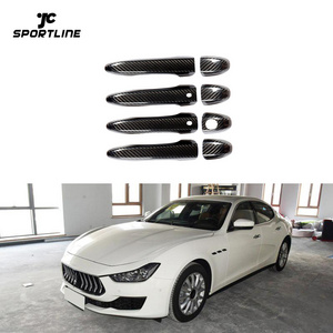 Dry Carbon Fiber Exterior Trims Door Handle Cover for Maserati Ghibli Quattroporte GTS Levante 13-19