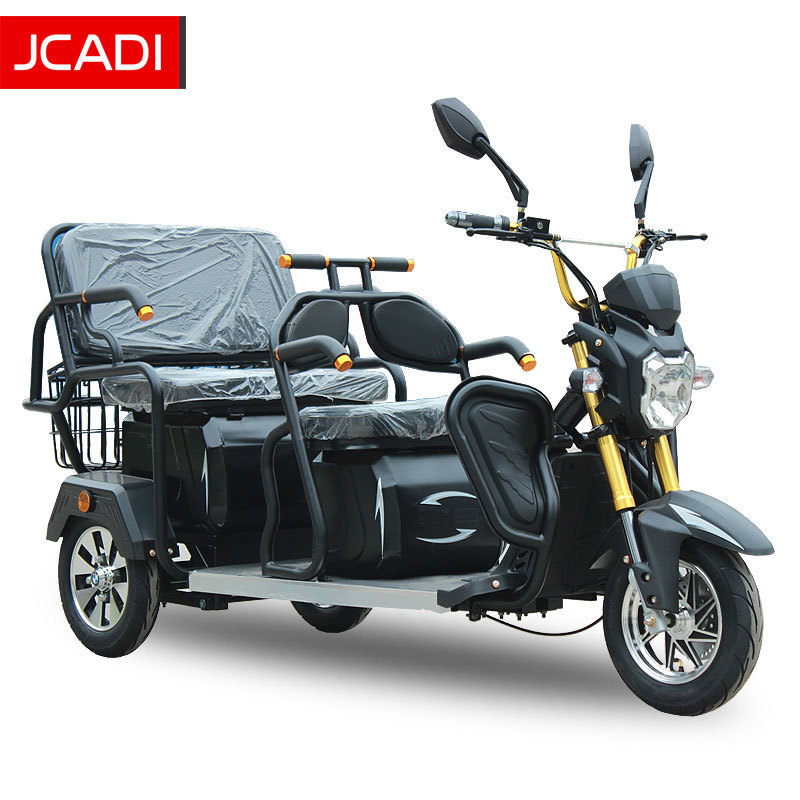 EEC Closed Electric Tricycle Vehicle Customised 1000W Cargo Adult 4 Wheel Electric Bike Motor Bike 4 Tyre Carry 3 Person Open