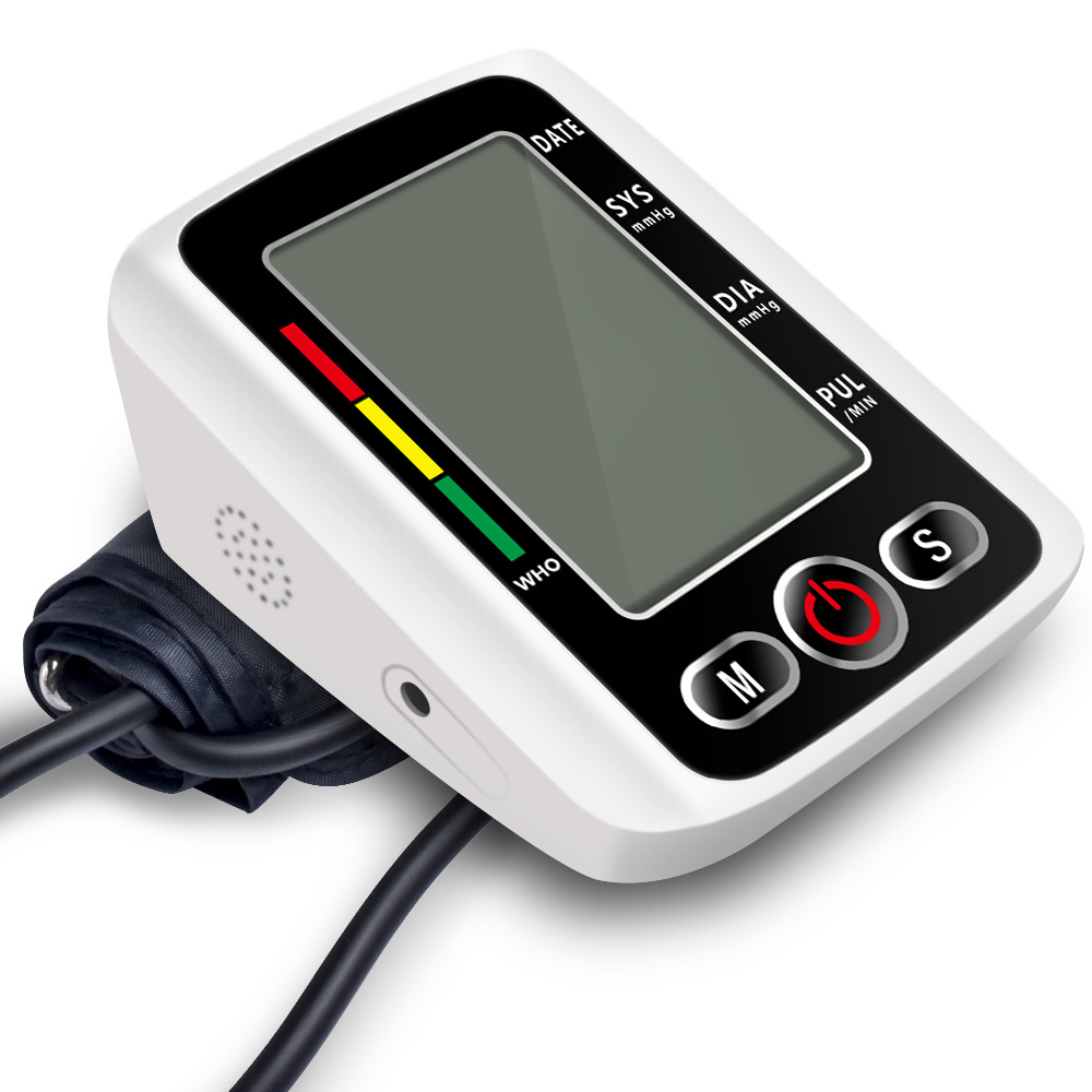 Portable Electric Digital Arm Blood Pressure Monitor Medical Electric Sphygmomanometer Made of Durable Plastic