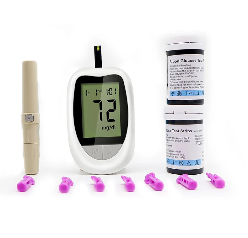 1+50 Medical Portable Automatically Digital Glucometer Blood Sugar Monitor Diabetes Electric Glucose Meter