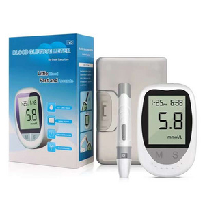 1+50 Medical Portable Automatically Digital Glucometer Blood Sugar Monitor Diabetes Electric Glucose Meter