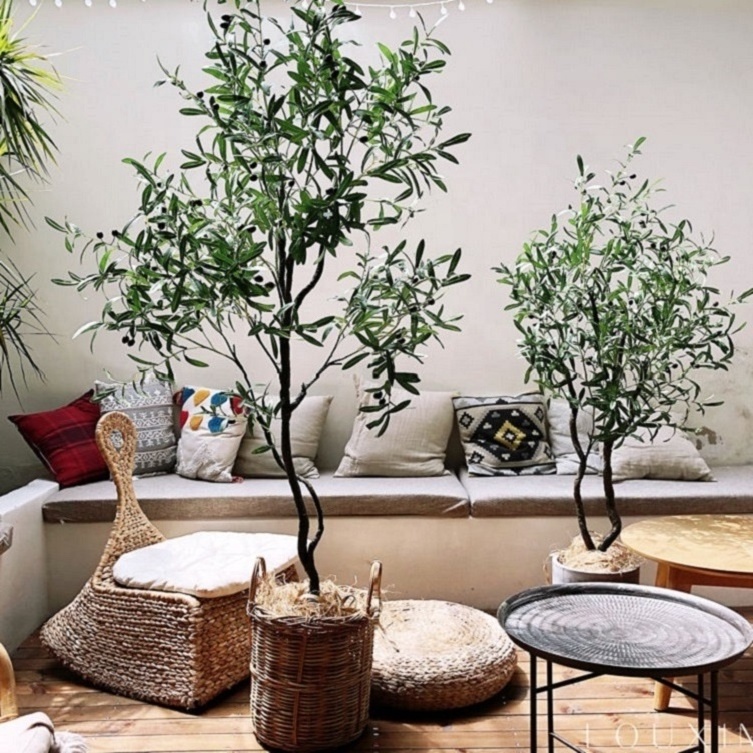 Customized realistic branch plastic faux plant large faked big olive trees artificial indoor