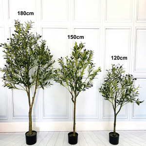 Customized realistic branch plastic faux plant large faked big olive trees artificial indoor