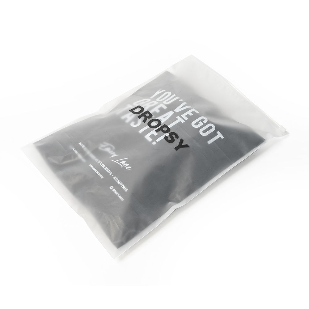 2023 Hot Custom Cloth Clear Zip Lock Bags Matte PVC Plastic Shipping Frosted Zipper Bags