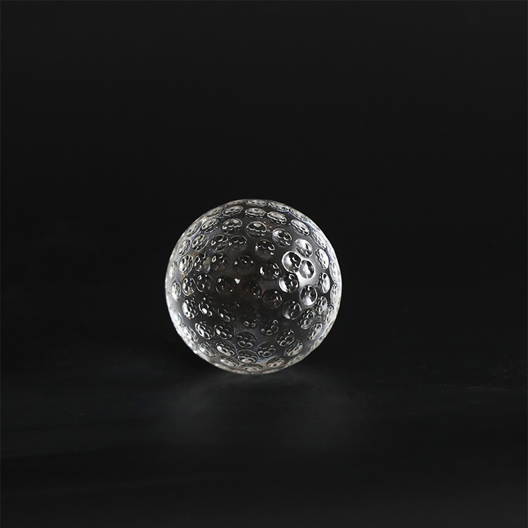 Hot selling sports enthusiasts trophy crystal ball glass golf ball crystal gift souvenir