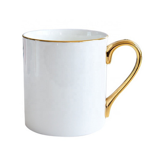 wholesale nordic porcelain mug clear customize bone china gold  coffee mugs with logo for hotel