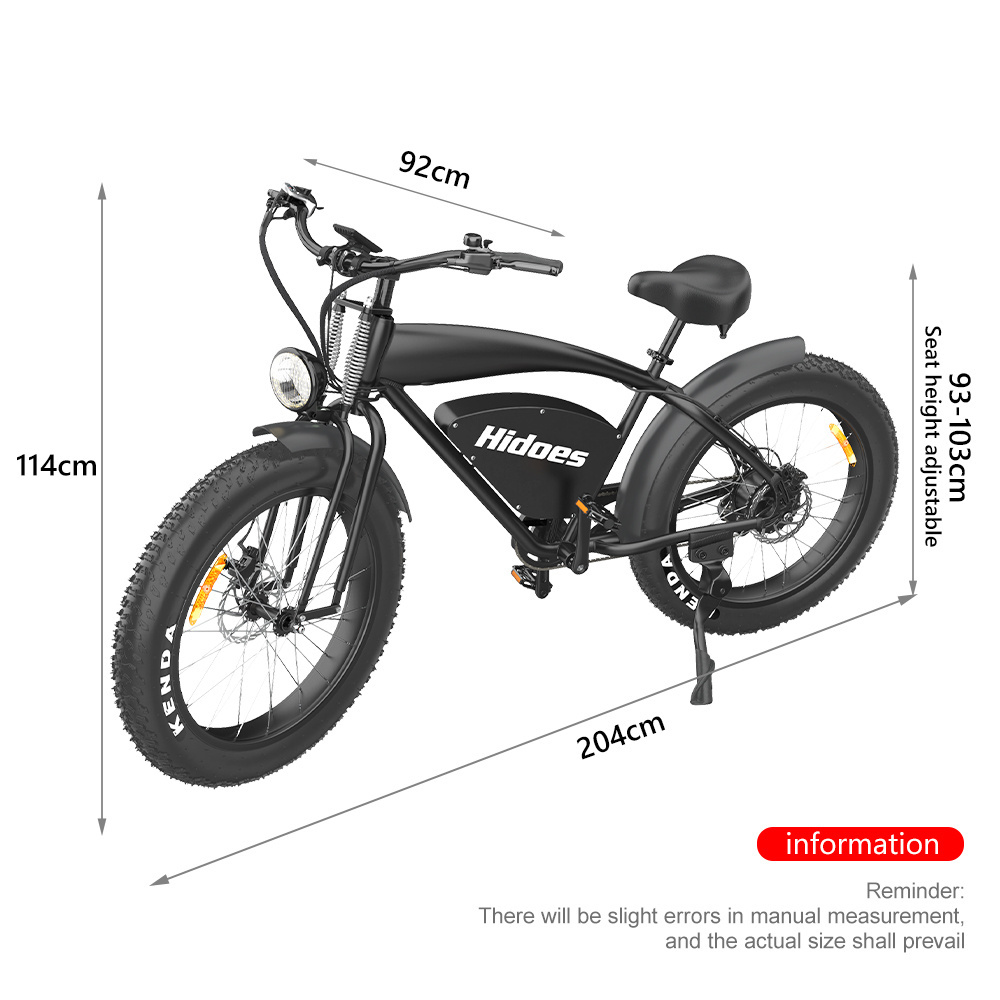 European Warehouse cheap e bike Hideos B3 fat tire electric bike 26Inch 48V 1200W Folding electronic bicycle electric bike