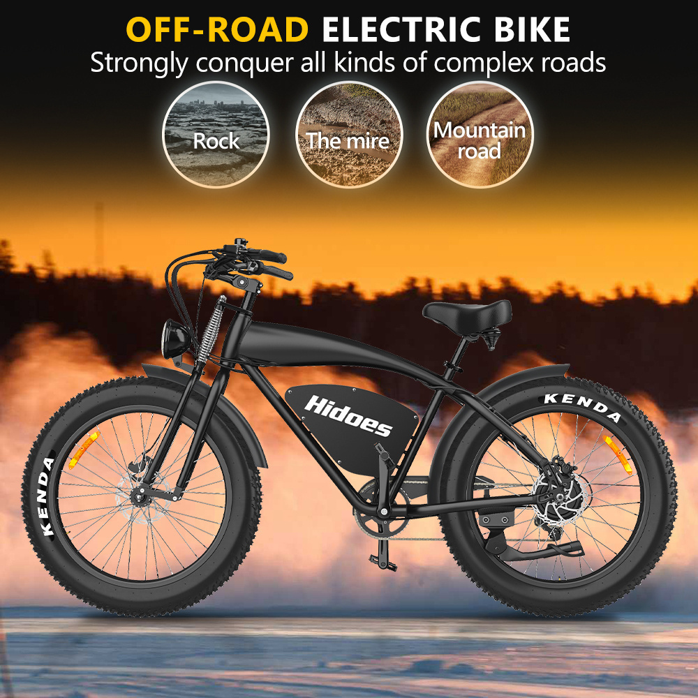 EU US Warehouse Hidoes B3 off road electric scooter bike 26 Inch Fat tire 48V 1200W 60KM/H electrical Mountain bike