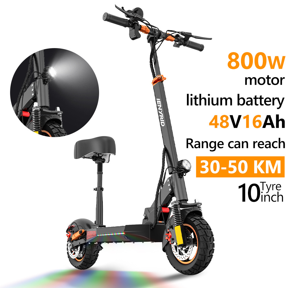 EU UK Oversea Warehouse wholesale iENYRID m4 pro S+ 800w Motor 16ah 10 inch Waterproof Foldable all terrain electric scooter