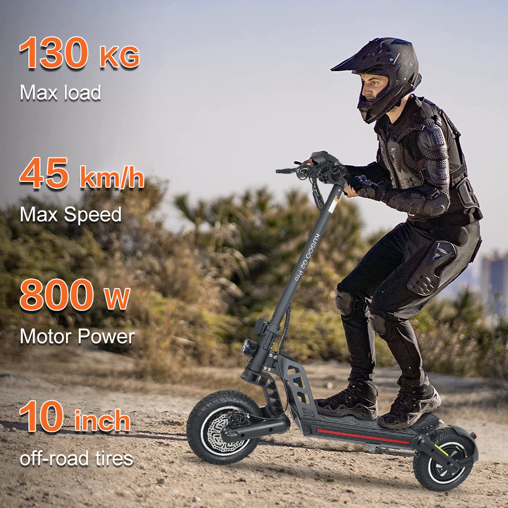 2023 Hot Kugoo G2 Pro electric scooter 10inch 2 wheels 48V 800W 50km/h foldable off road e-scooter in EU stock for UK EU market