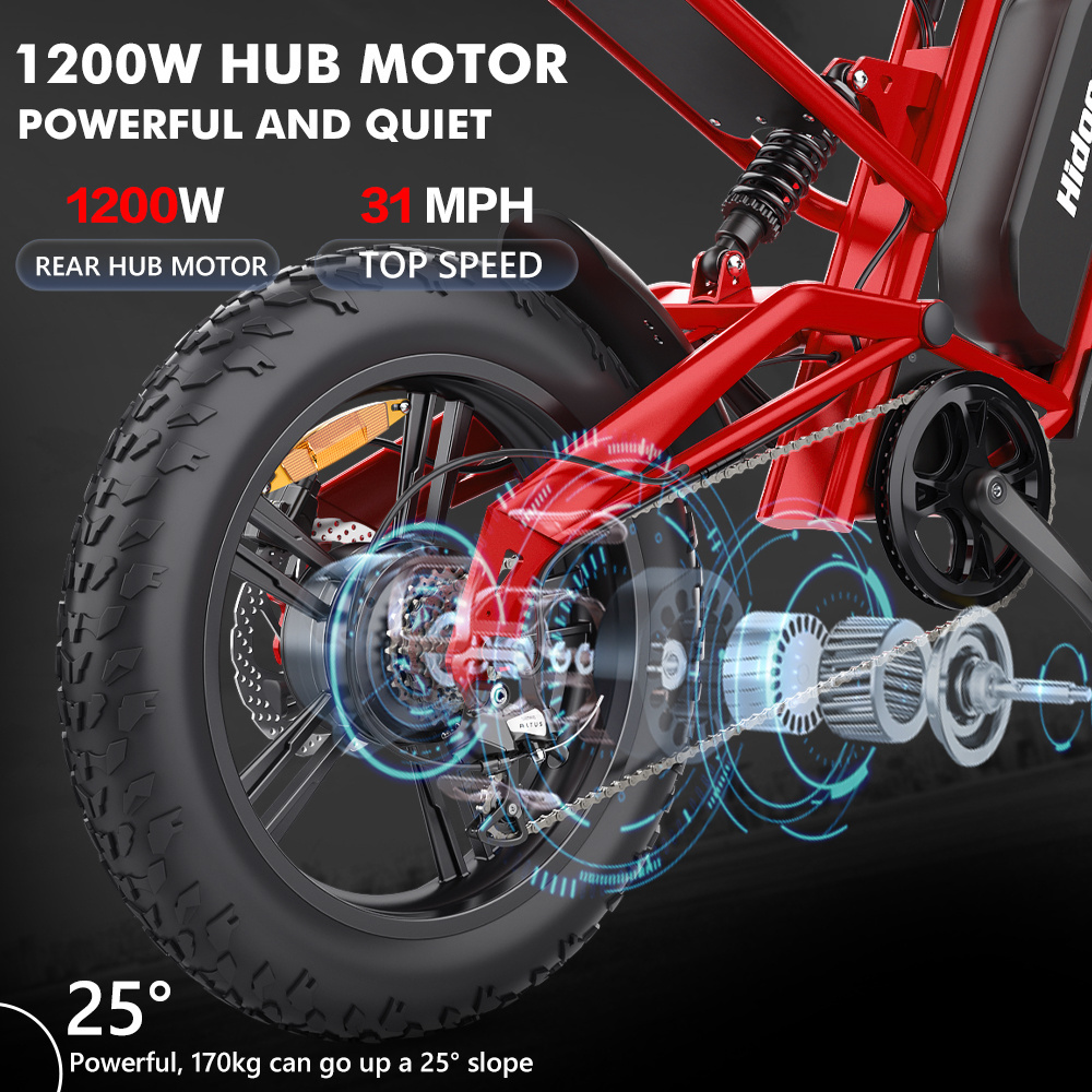 2024 EU US warehouse Drop shipping Hot Sale Hidoes B6 Electric Bike Electric Mountain Bicycle 48v 1200w E Bike