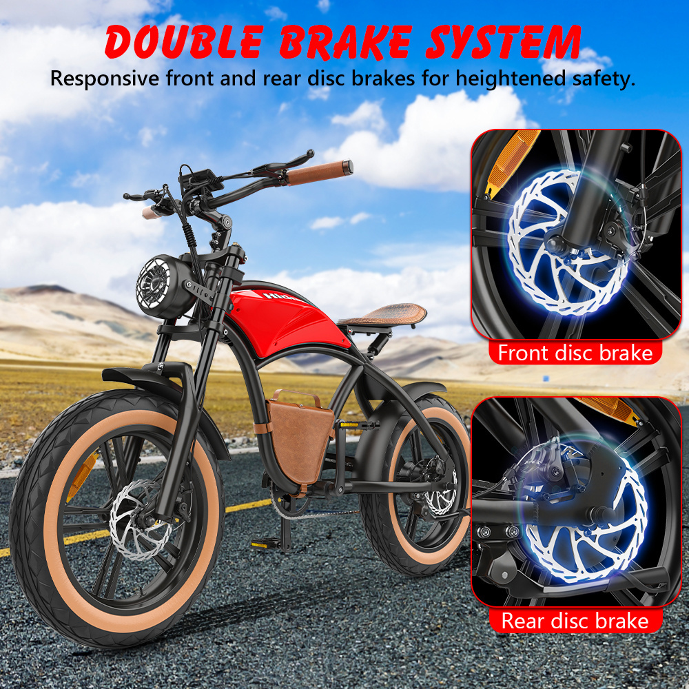 US UK Ready for Shipment Hidoes B10 12.5AH 1000W Electric Motorcycle 20 inch Fat Tire Ebike HD-B10 Dual Suspension Mountain Bike