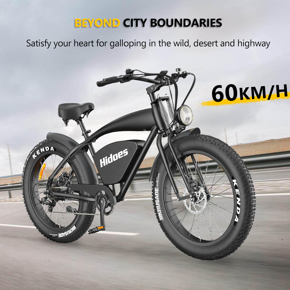 European warehouse Dropshiping 2023 high quality 26 Inch fat tire electric bike Hidoes B3 1200w 48V electric bicycle ebike