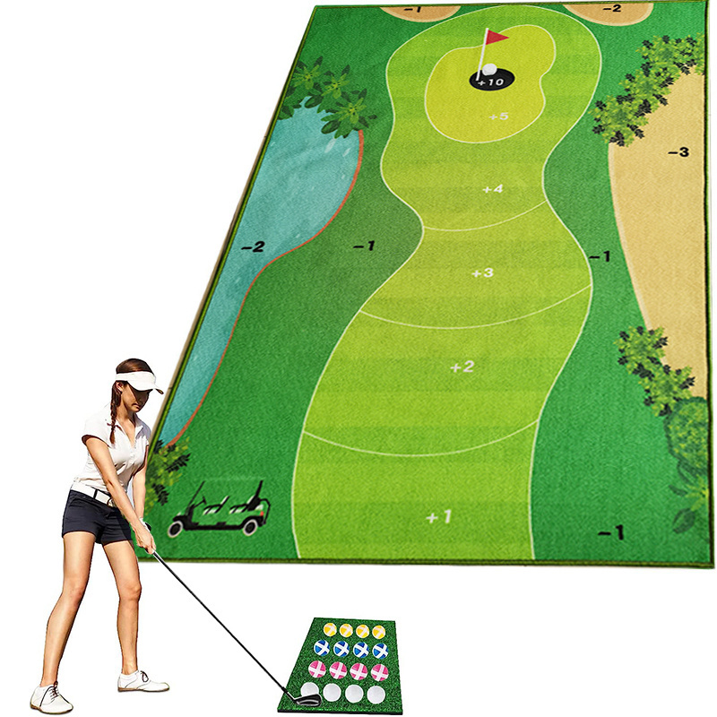 practice golf hitting mat china domestic high quality golf putting green swing training chipping mat