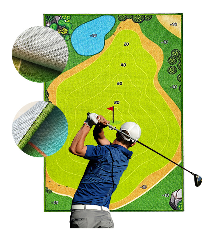 practice golf hitting mat china domestic high quality golf putting green swing training chipping mat