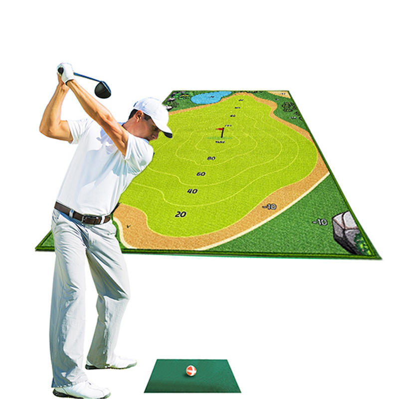 Toy hipping golf practice mats thin practice putting golf training hitting mat practice for swing detection