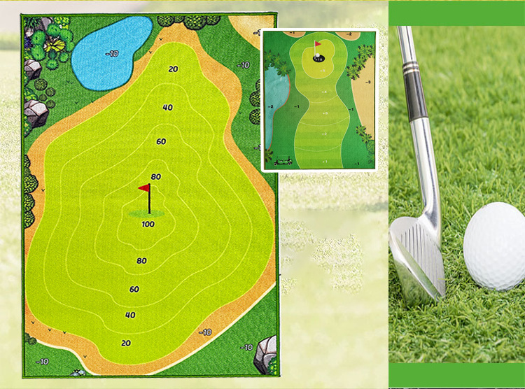 Toy hipping golf practice mats thin practice putting golf training hitting mat practice for swing detection