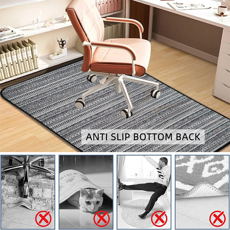 Custom Waterproof Office Home Floor Protection Foldable Gaming Office Chair Mat Roller Chair Mats For Carpet