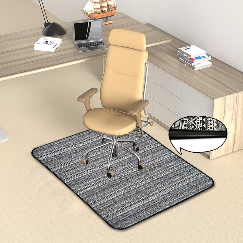 Folding Multifunctional Custom Polyester Chair Floor Protect Mat Office Chair Mat for Home Office Hard Floor