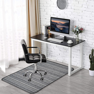 Heavy duty custom foldable polyester desk computer gaming home office chair mat for hardwood floor