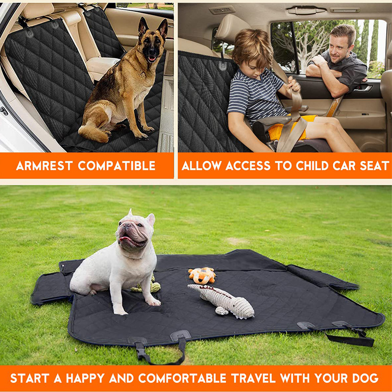 Waterproof car dog back seat cover nonslip car pet mats dirt-proof pet dog car seat covers for dog back seat