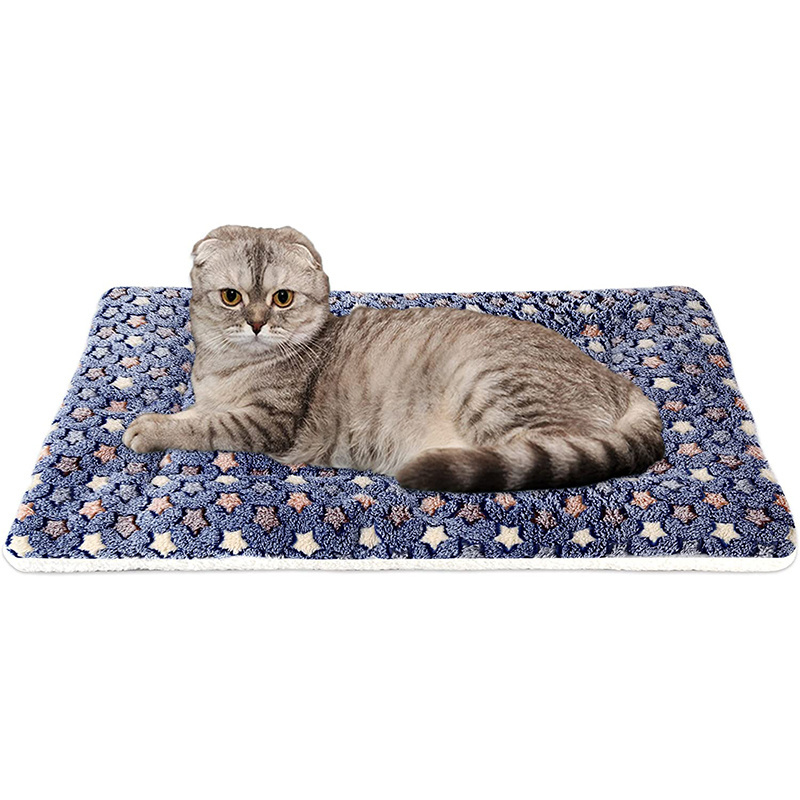 Self Warming Small Dog Bed Cat Beds Mat Extra Warm Thermal Pets Calming Dog Crate Bed Pet Cushion Mat