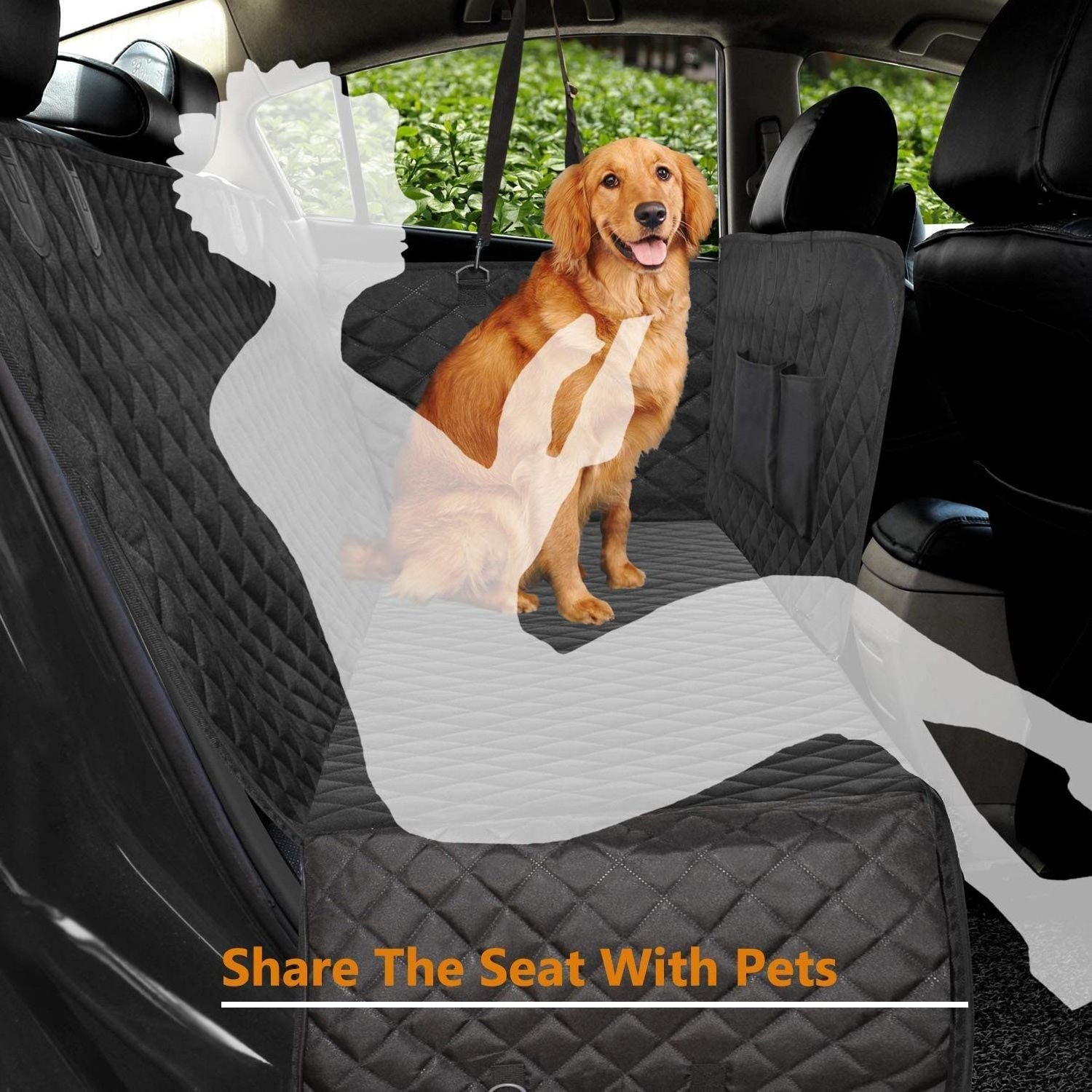 Waterproof Scratch Proof Nonslip Hammock Dogs Backseat Protection Pet Seat Covers Dog Car Seat Cover For Pets Cars