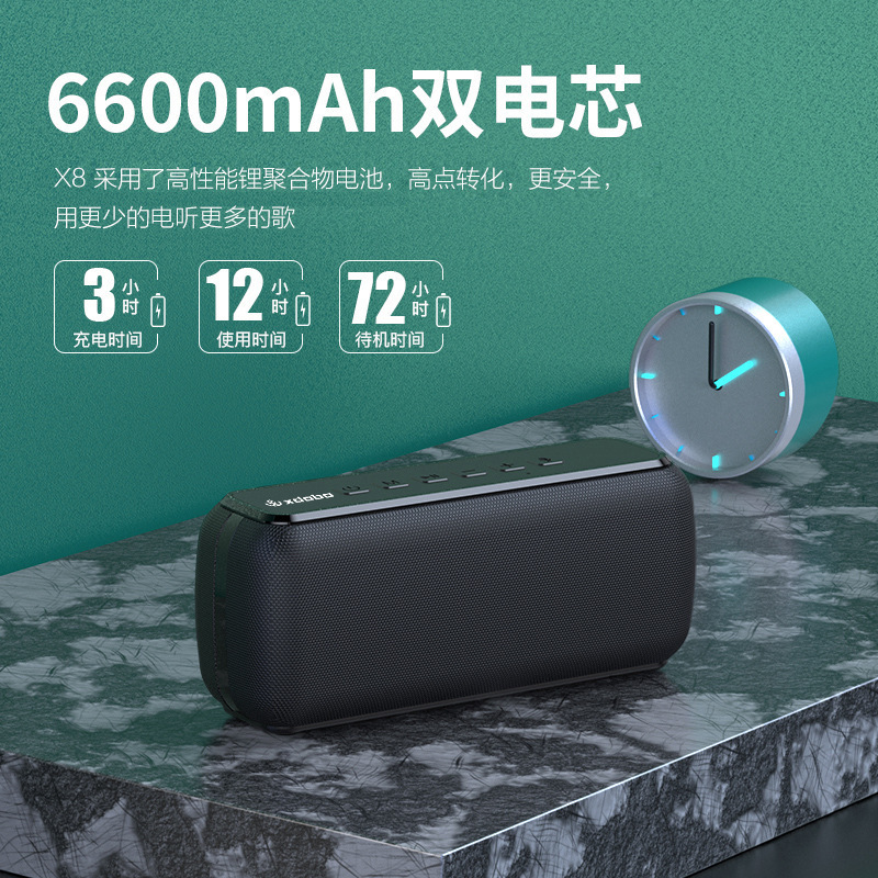 XDOBO X8 wholesale heavy subwoofer home electronics High-power TWS portable Bluetooth speaker