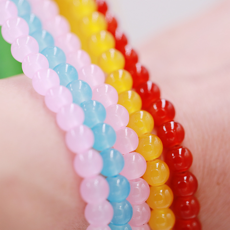 Factory wholesale 4/6/8/10/12mm Glass round loose spacer beads glass beads for DIY jewelry making