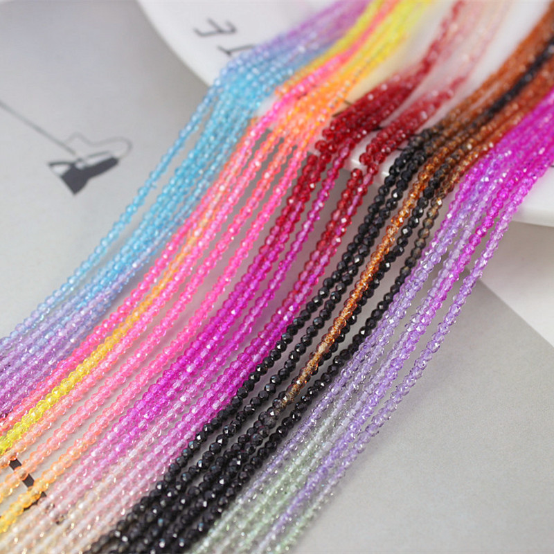 Factory wholesale high quality colorful hydro crystal beads 2mm flat glass beads