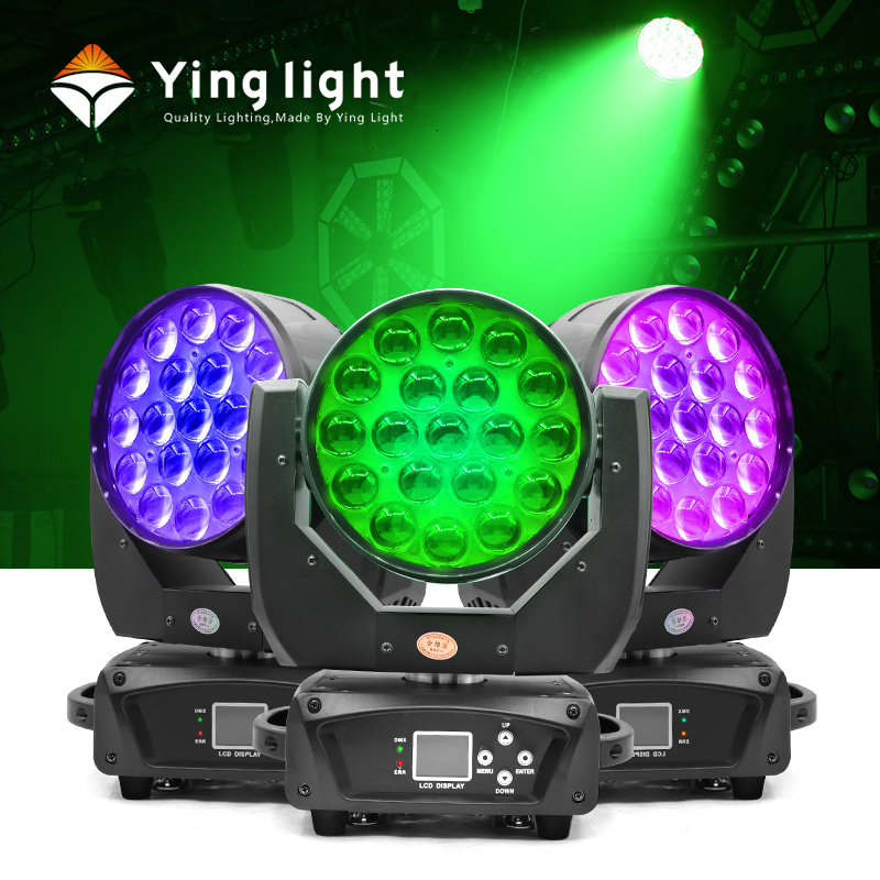 Martin Mac Aura 19x15w Led Zoom Wash Moving Light 19x15 watt  RGBW 4in1 Led Bee Eyes Moving Head Lights For DJ Night Club Bar