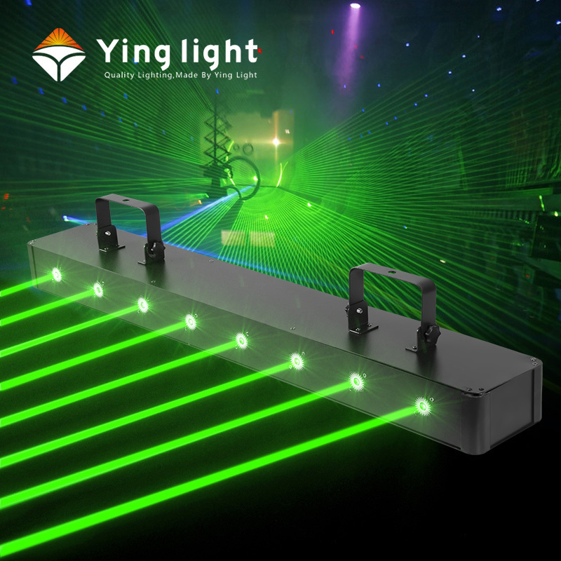 8 Eyes Green Laser Light For Night Club and Dj Disco 500mw*8pcs Dmx Effect Lighting Lazer Lights Bar