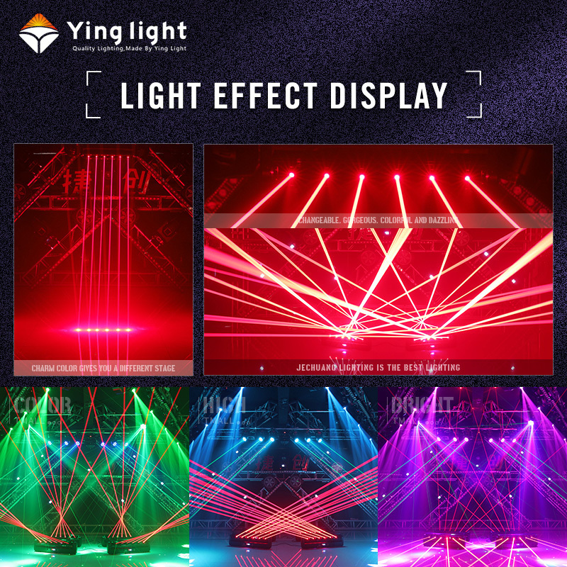 6 Eyes 300mw Red Laser Light And 6pcs 500mw Full Color RGB Dmx Moving Head Laser Light For Dj Disco Night Club Bar