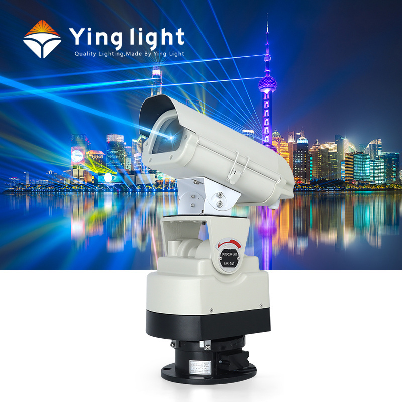 6w Outdoor Waterproof Blue Lazer Light Movable Rotating Landmark Roof Raiway Laser Light Show Equipment