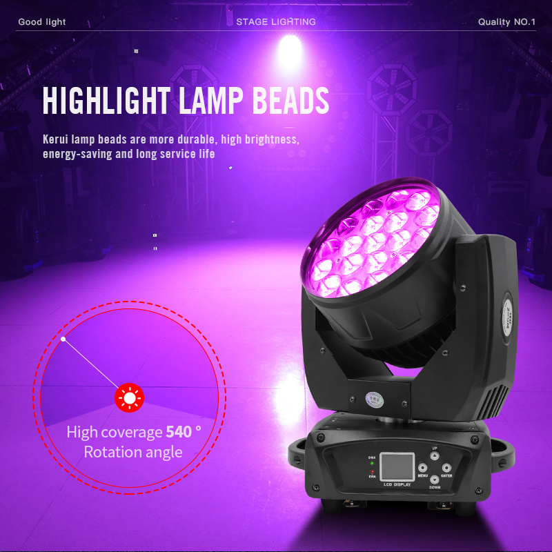 Martin Mac Aura 19x15w Led Zoom Wash Moving Light 19x15 watt  RGBW 4in1 Led Bee Eyes Moving Head Lights For DJ Night Club Bar