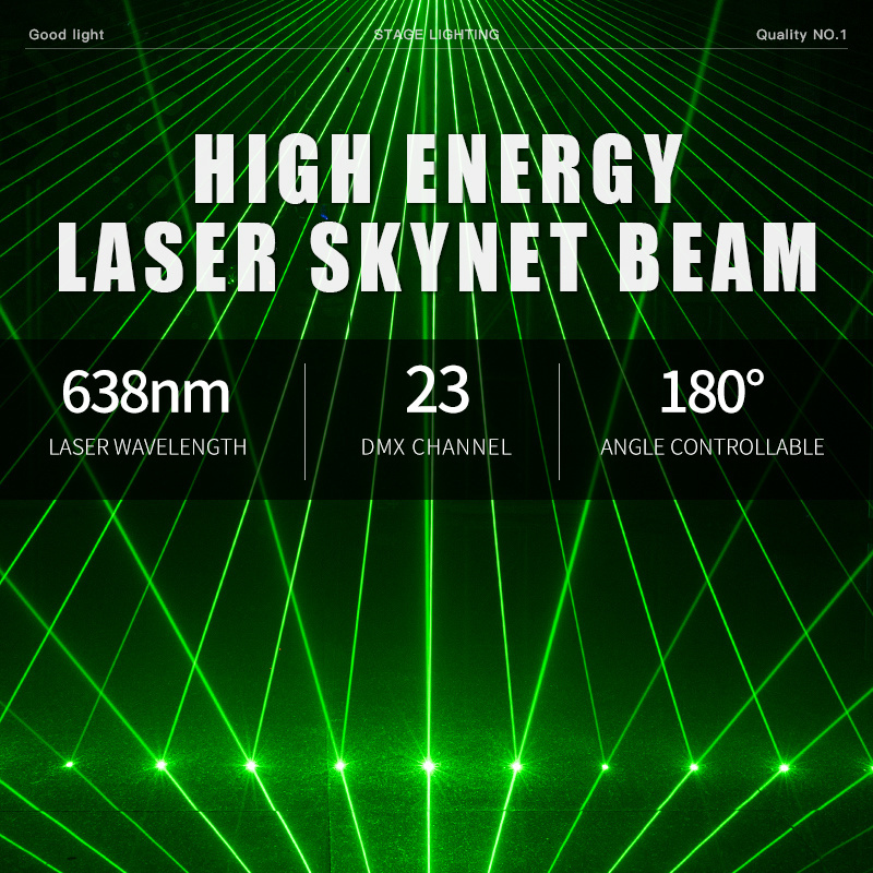 8 Eyes Green Laser Light For Night Club and Dj Disco 500mw*8pcs Dmx Effect Lighting Lazer Lights Bar