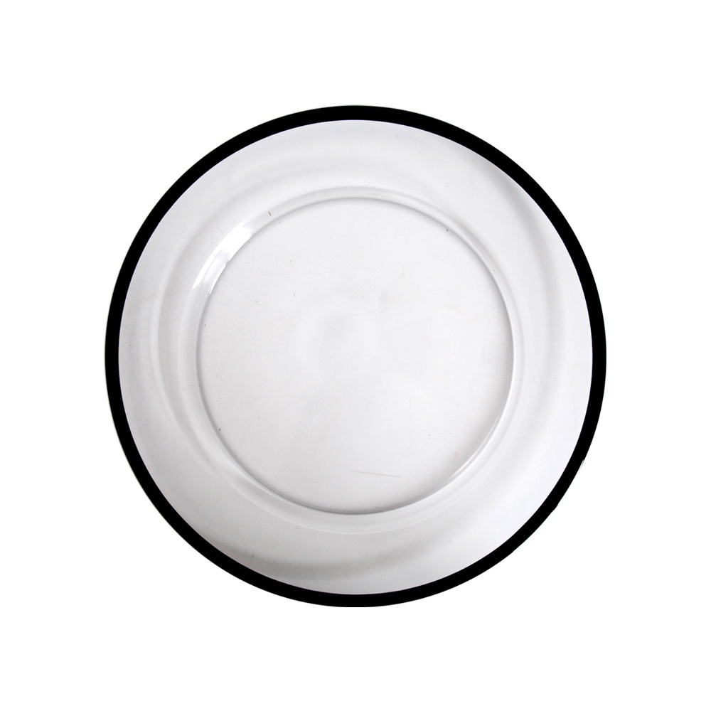 Clear Glass Factory Directly Sale Charger plates for Wedding Tableware