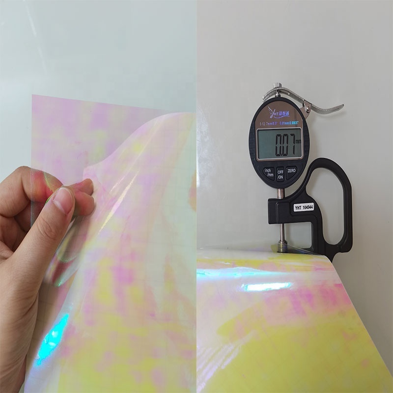 Transparent Laminating Pouch Film Holographic Overlay Lamination Vinyl A4 Size Self-Adhesive Film