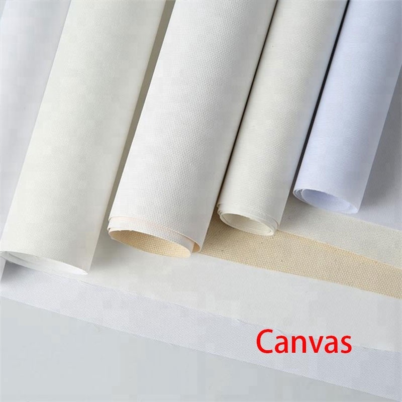 115g to 410g Poly Cotton Digital Printing Canvas Roll Photo Canvas Painting Canvas Roll For Printing