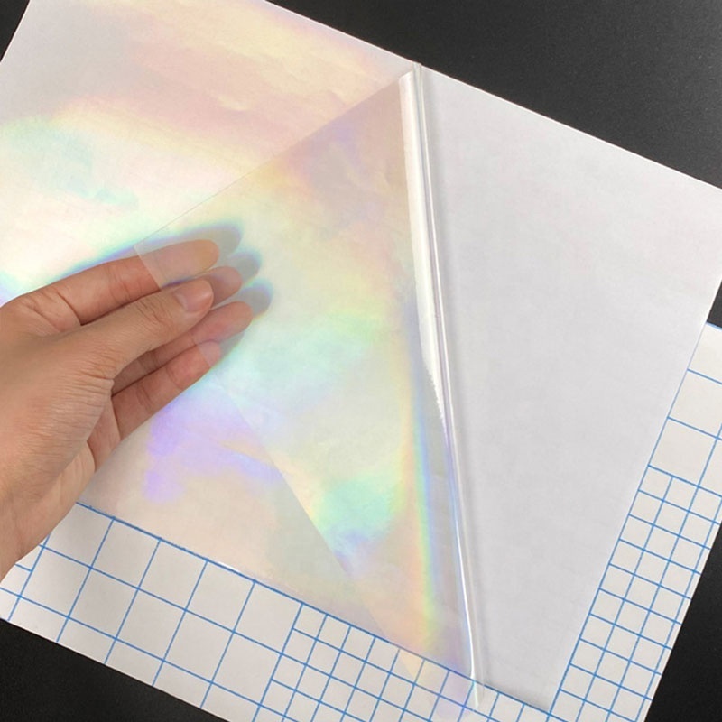 BOPP Holographic Overlay Film Transparent A4 Opp Bag Blow Molding Moisture Proof Transparent Vinyl Soft Packaging Film A4 Size