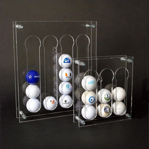 PMMA material Golf ball display showing stand golf ball organization case