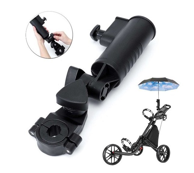 Adjustable durable Golf Trolley Umbrella Holder, Universal size Strong Golf Push Cart Umbrella Stand