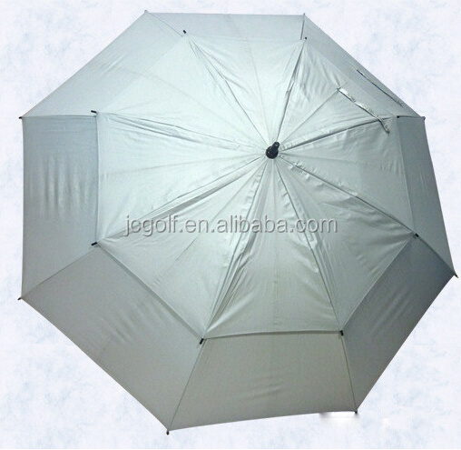 customized Double layer canopies wind proof auto open UV protection golf umbrella