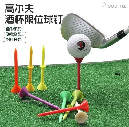 New design 3 1/4 inch 83mm Big Cup Martini Glass Style Reduce Friction Plastic Golf Tees