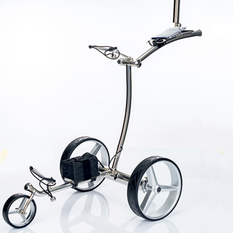 Remote control of golf electric scooter 3 wheels foldable golf bag trolley