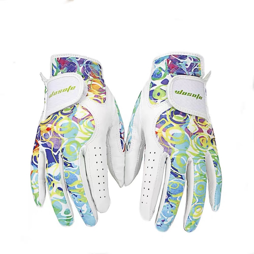 Fashionable new design Men and ladies cabretta leather golf glove