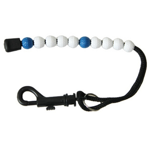 nylon braid stroke counter Golf Beads Count Stroke Score Counter 12.8mm bead golf score keeper with clip